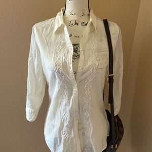 Banana Republic white top